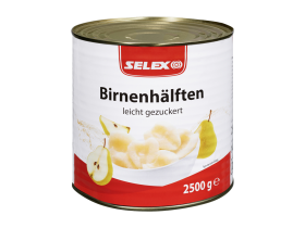 Selex Birnenhälften leicht gezuckert, 2500g