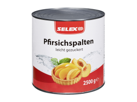 Selex Pfirsichspalten leicht gezuckert, 2500g