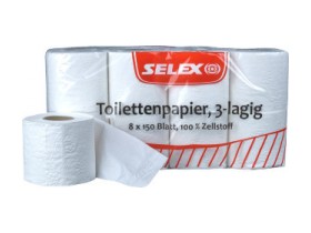 Selex Toipa 3-lag 150 Blatt 8 Rollen