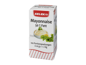 SELEX Mayonnaise 50% Fett 100 Portionspackungen