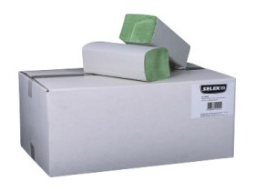Selex Papierhandtuch V-Falz 2lag grün 25x21cm 20x150St. Ka