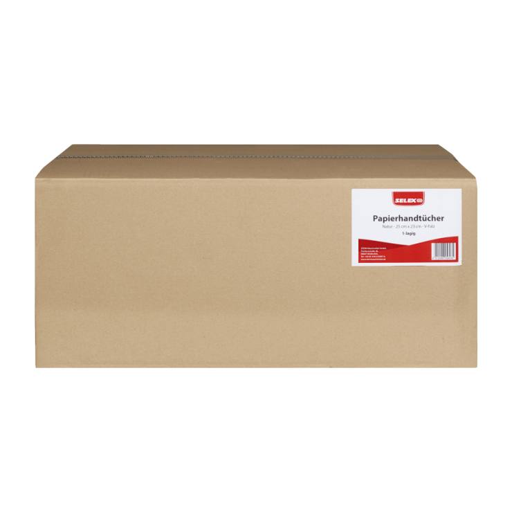 Selex Papierhandtuch 1lg. natur (23x23cm)