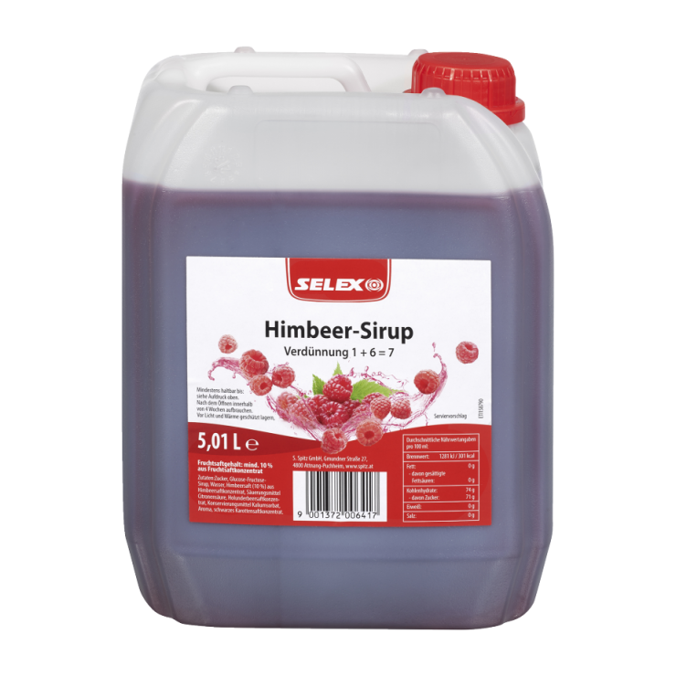 Selex Himbeer-Sirup 5 L Kanister