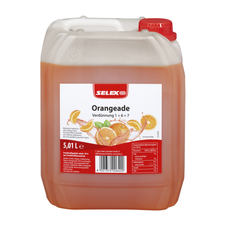 Selex Orangeade Sirup 5 L Kanister