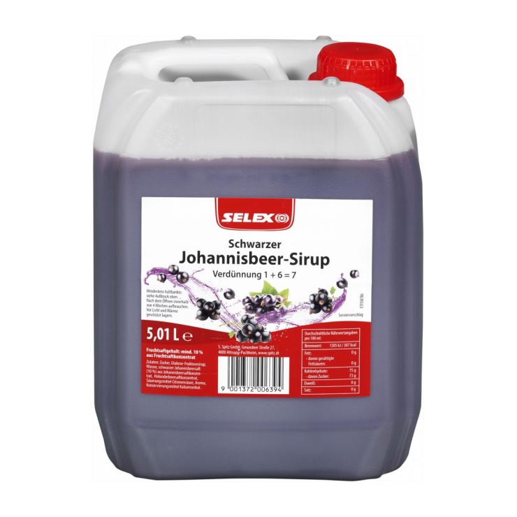 Selex Schw. Johannisbeersirup 5l