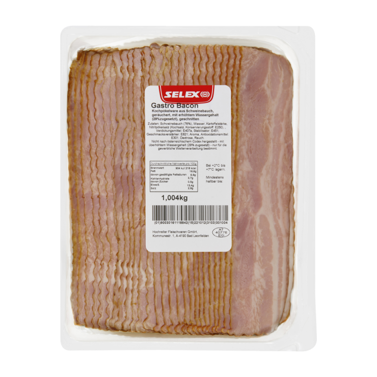 Selex Bacon Gastro geschnitten, ca. 1 kg