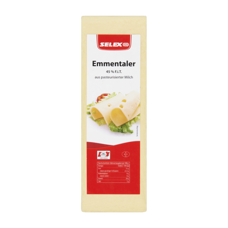 Selex Emmentaler 45% ca. 2,9 kg Stange