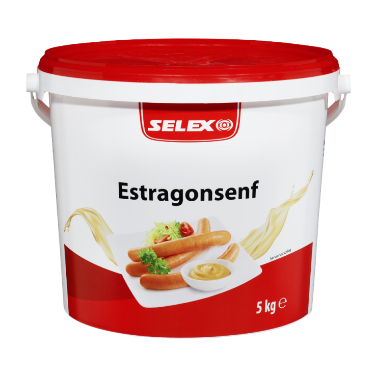 Selex Estragon Senf, 5 kg Eimer