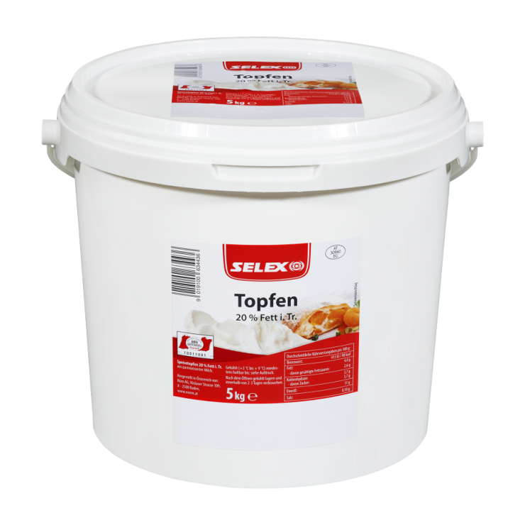 Selex Topfen, 20% Fett, 5 kg Eimer