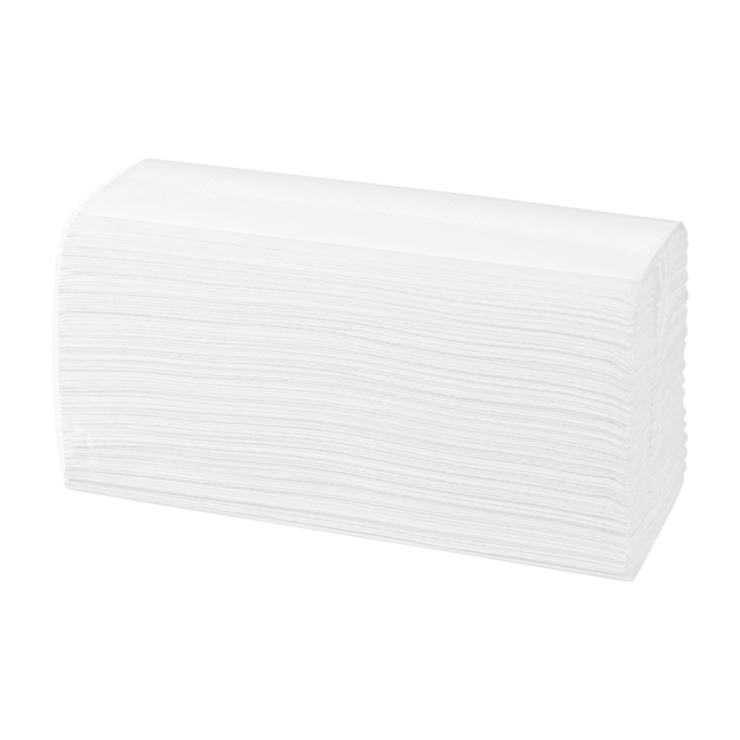 SELEX Papierhandtuch C-Falz, 2-lagig, Zellstoff-hochweiß, Blatt 23 x 31 cm