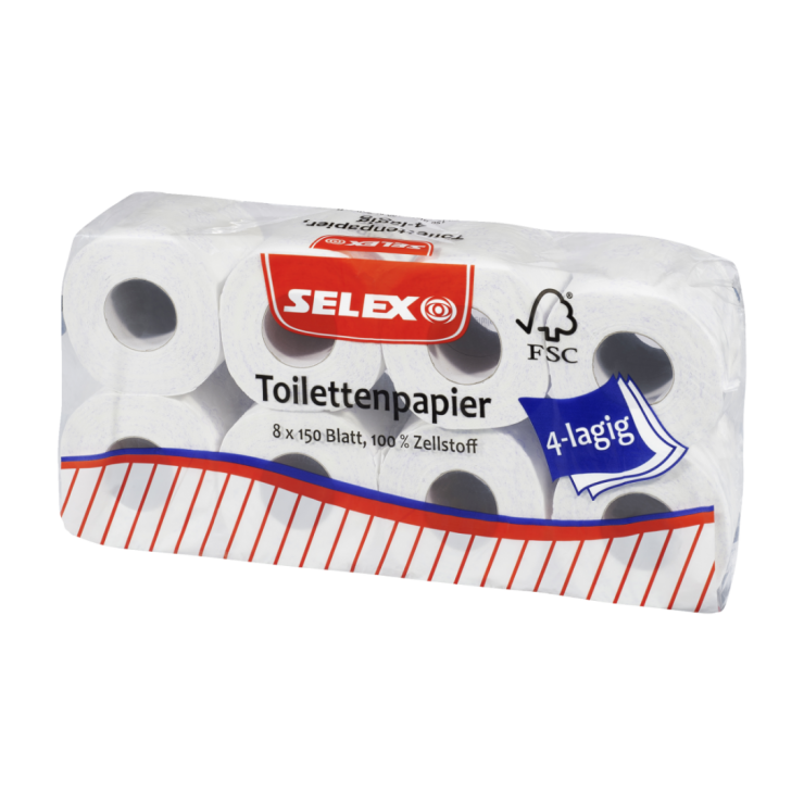 SELEX Toilettenpapier 4-lagig