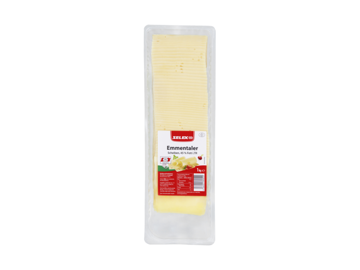 Emmentaler Scheiben 45 % Fett i. Tr., 1 kg