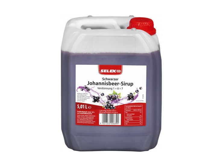 Selex Schw. Johannisbeersirup 5l