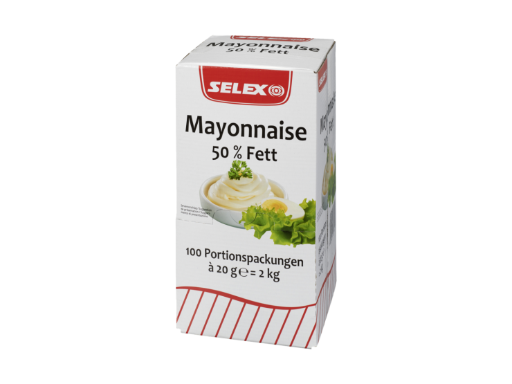 SELEX Mayonnaise 50% Fett 100 Portionspackungen